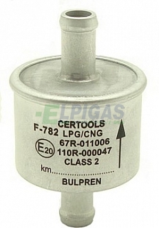 Filtr plynné fáze LPG/CNG Bulpren (na jedno použití) D12